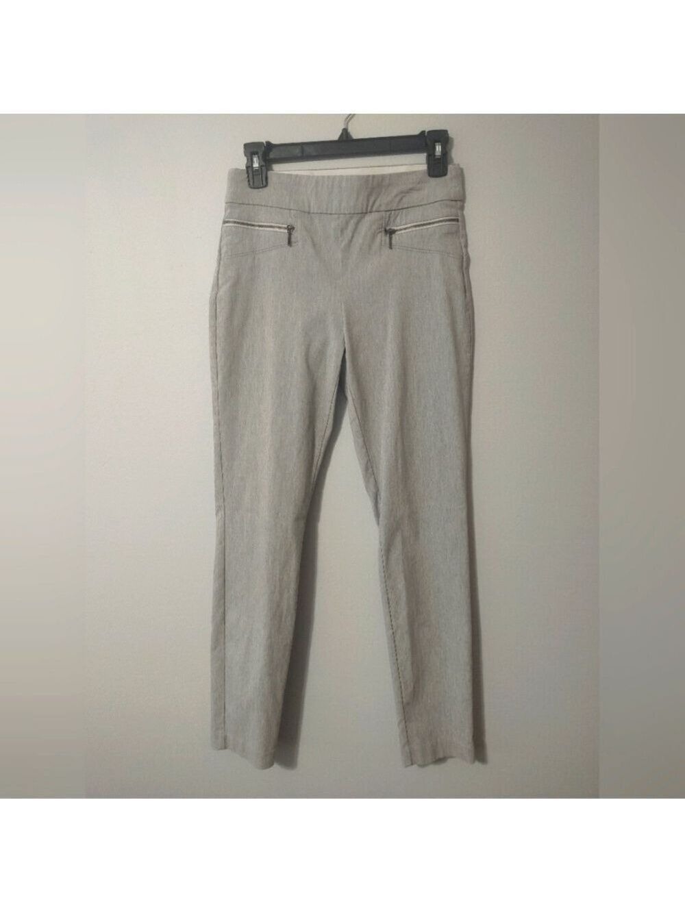 Hollywould Elastic Waist Gray Slim Fit Skinny Ankle Pants Sz 6/28